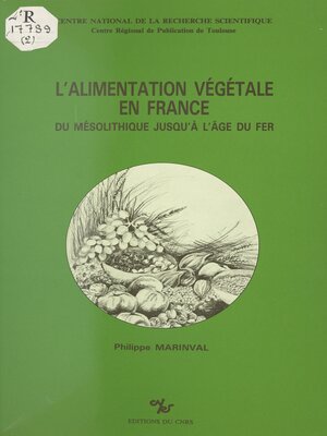 cover image of L'alimentation végétale en France